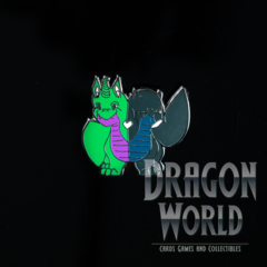 Frump & Grump Dragon Enamel Pin